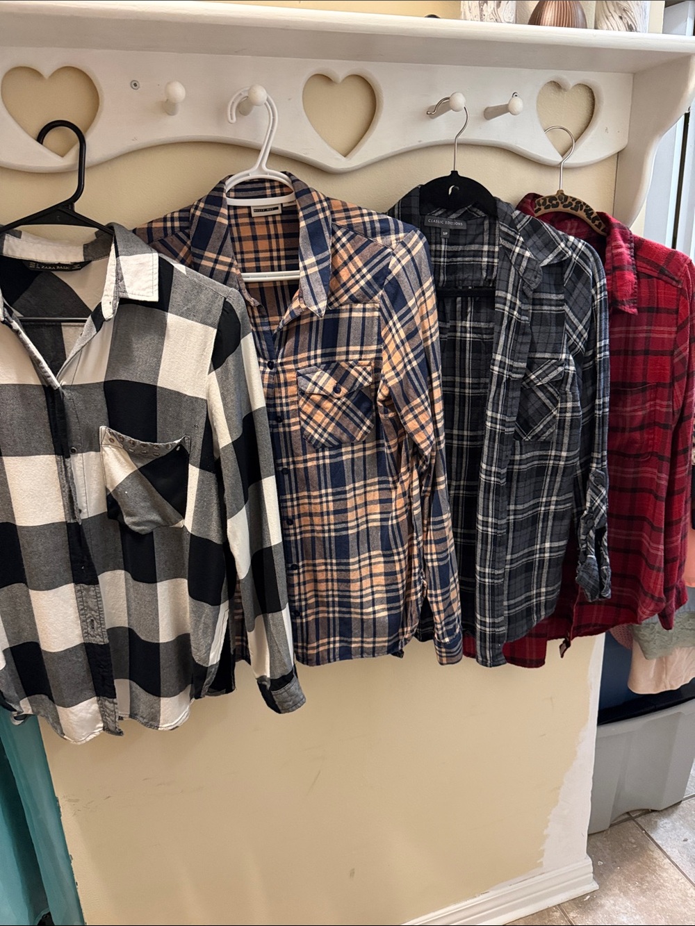 Plaid Button-Up Shirt - Multi Colors